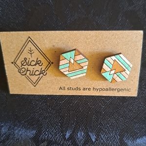 3/$10 SICK CHICK EARRINGS